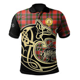 Spens Modern Tartan Polo Shirt Viking Wolf